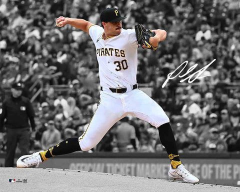 Paul Skenes Autographed Pirates Spotlight 16x20 - Presale