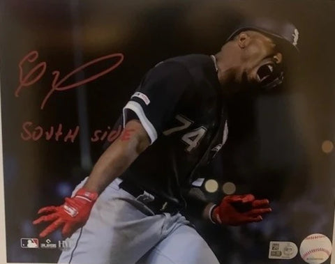 Eloy Jimenez Autographed "Southside" 8x10 - HR Celebration