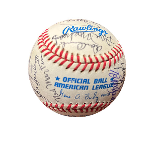 1989 Cleveland Indians Old Timers Game Autographed Baseball - Player's Closet Project