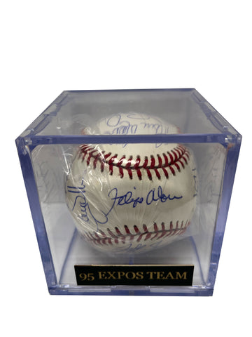 1995 Montreal Expos Team Signed Baseball - Player's Closet Project