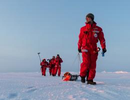 scientist on ice