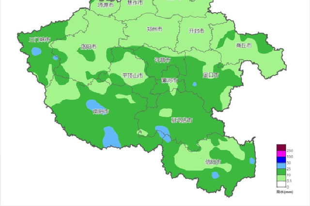 本周末河南多地有中到大雨 局部伴有雷暴大风、强降水