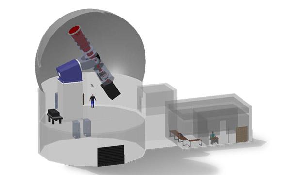 Artist's rendering of the proposed COSMO large coronagraph