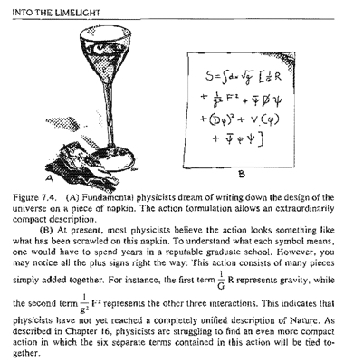 Action functional on a napkin