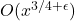 O(x^{3/4 + \epsilon})