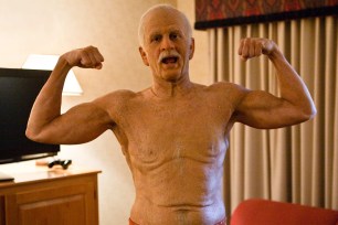 Actor-comedian-daredevil Johnny Knoxville hams it up in “Bad Grandpa,” out Friday.