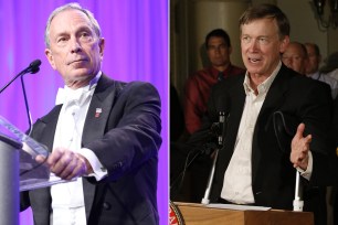 Mayor Michael Bloomberg and Colorado Governor John Hickenlooper