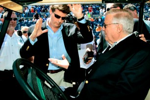 Hal and George Steinbrenner together in 2008