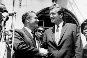 Former Gov. Nelson Rockefeller and former Mayor John Lindsay June 1967