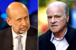 Goldman Sachs, headed by Lloyd Blankfein (left) and KKR, helmed by Henry Kravis, are headed for a face-off over Education Management Corp., the money-losing owner of the for-profit Art Institutes, where students train in the culinary arts, among other subjects.