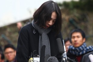 Cho Hyun-Ah arrives for a hearing by the Aviation and Railway Accident Investigation Board in western Seoul, South Korea on Dec. 12.