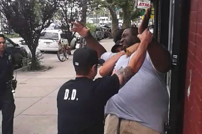 Eric Garner during his arrest earlier this year.