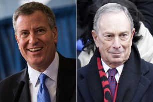 NYC's high school graduation rate jumped to 64.2 percent in the period covering the last six months of Michael Bloomberg's time as mayor and Bill de Blasio's first six months in office.