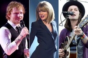 Taylor Swift took Ed Sheeran (left) on tour, unleashing him on America. Now James Bay (right) and others are ready to bore the States.