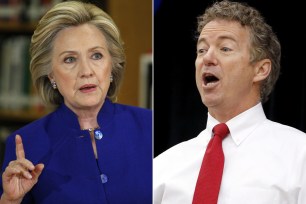 Rand Paul and Hillary Clinton