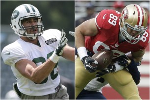 Jace Amaro of the Jets, Vance McDonald of the 49ers