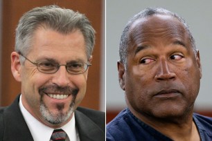 Bruce Fromong and O.J. Simpson