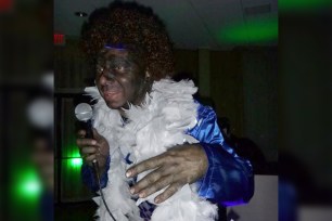 Metro North supervisor Richard Ranallo in Blackface at October 2013 Halloween party.