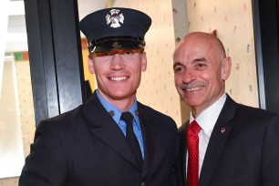 Joseph Cassano with his father Salvatore Cassano