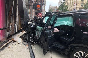 Car Crash on 17 Street and 6th Avenue.