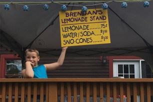 Brendan Mulvaney's lemonade stand