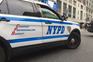 An NYPD car.