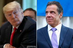 Donald Trump and Andrew Cuomo