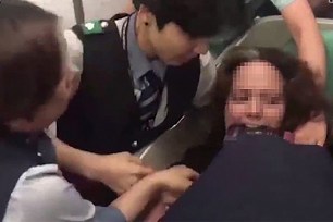 passenger dragged off plane