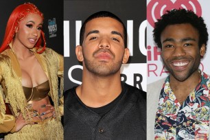 Cardi B, Drake and Childish Gambino all scored multiple 2019 Grammy Award nominations.