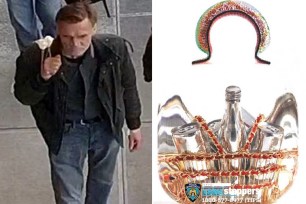 NYPD released footage of the suspected art theif