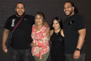 Left to right: Allan Feliz; his mother, Mery Verdeja, 53; his sister, Ashley Verdeja, 24; and his brother, Samy Feliz, 29.