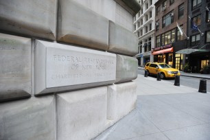 A general view of the Federal Reserve Bank of New York