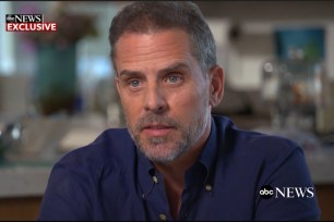 Hunter Biden during an interview with ABC News