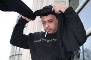 Now-bald mobster Daniel "The Wig" Capaldo leaves Brooklyn Federal Court after posting bail in 2011.