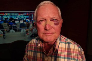 John Sullivan was assaulted on Monday in front of 1133 Avenue of the Americas.