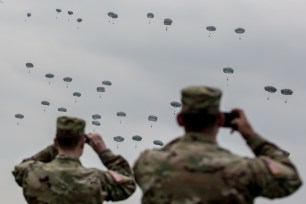 Paratroopers during Saber Junction 2016