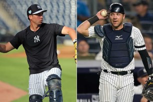 Kyle Hisashioka and Austin Romine