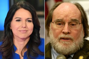 Former Hawaii governor Neil Abercrombie says Tulsi Gabbard should Former Hawaii governor Neil Abercrombie wants Tulsi Gabbard to step down from Congress.