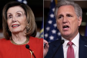 Nancy Pelosi and House Minority Leader Kevin McCarthy