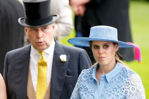 Prince Andrew, Duke of York and Princess Beatrice attends day one of Royal Ascot at Ascot Racecourse on June 18, 2019 in Ascot, England.