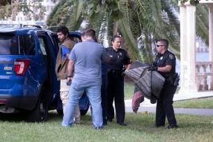 Palm Beach Police arrest Masoud Yareiioeill Zoleh this morning at Bradley Park.