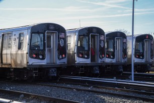 R179 subway cars at the East New York Yard