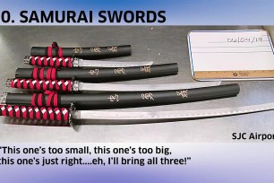 Samurai swords confiscated by TSA