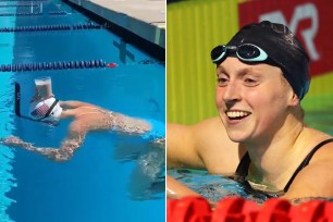 Katie Ledecky chocolate milk