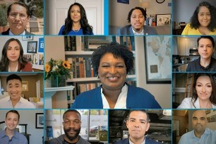 Stacey Abrams and others "rising stars" speak at the 2020 DNC.