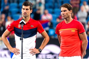 Novak Djokovic and Rafael Nadal