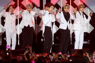 BTS performs in California in December 2019.