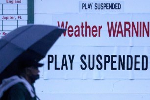 The first round of the Masters was delayed nearly three hours due to inclement weather.