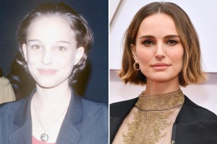 Natalie Portman in 1990 and in 2020.