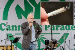 Dana Beal, Founder, Global Marijuana March, Co-Founder, Cures Not Wars - The NYC Cannabis Parade and Rally, New Yorks longest running annual pro-cannabis demonstration, returned for its 47th year, May 5, 2018